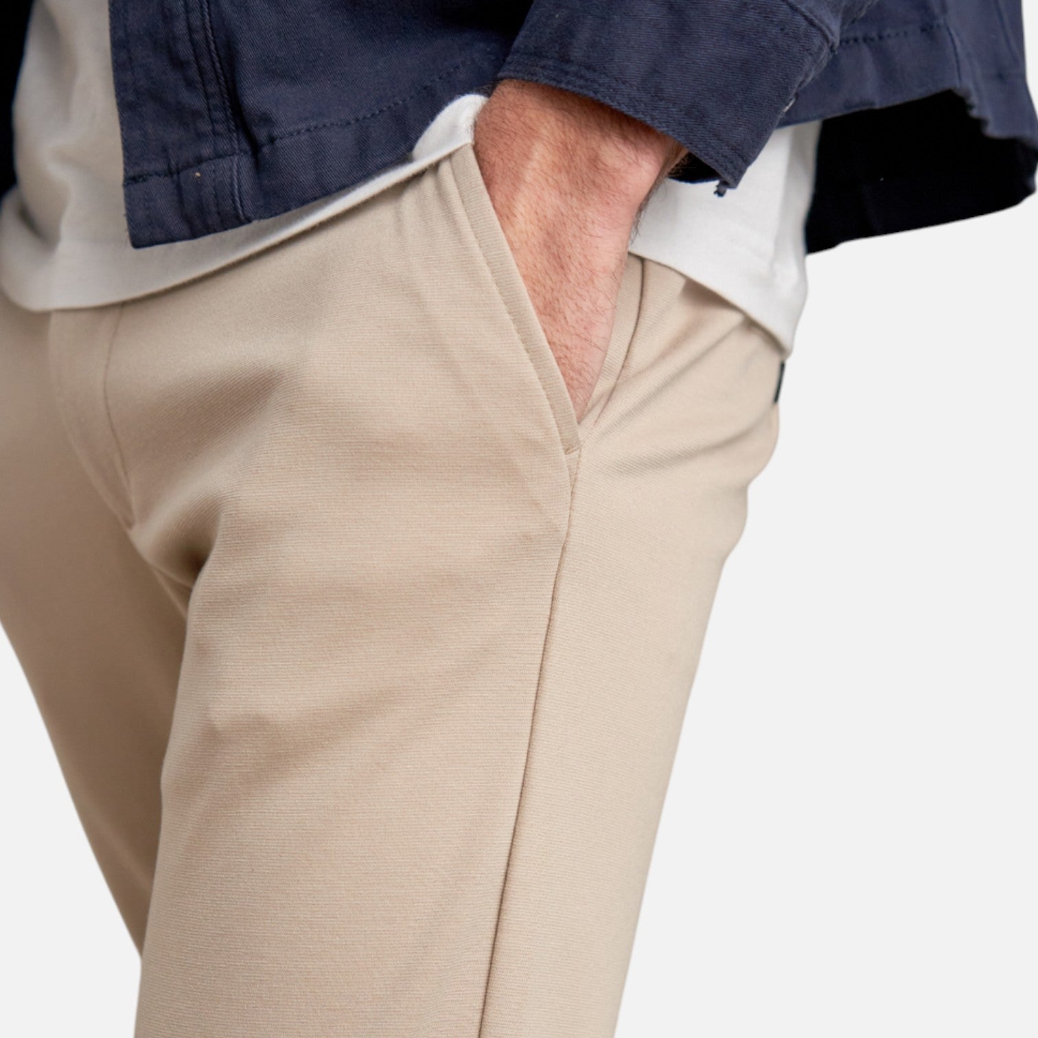 Men’s Performance Pants in Cotton Stretch – Slim Fit