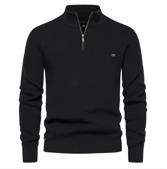 Men’s Half-Zip Turtleneck Sweater