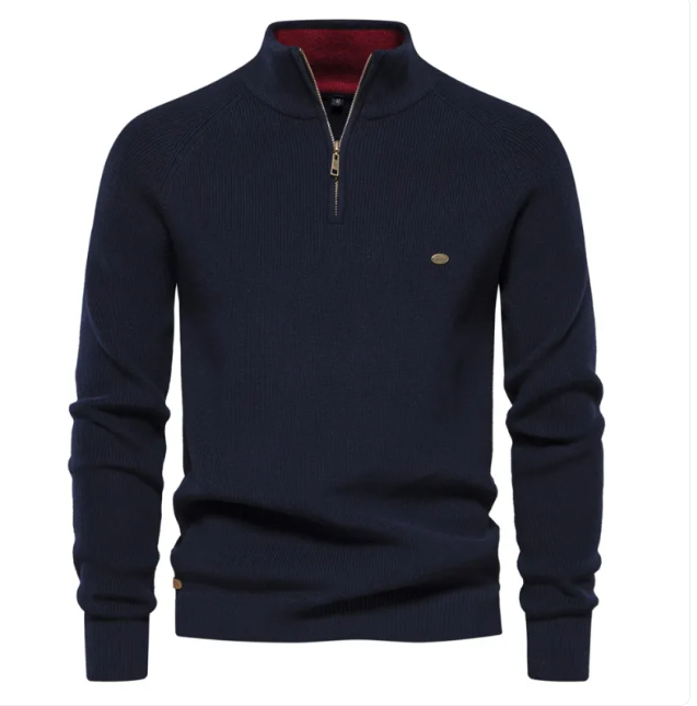Men’s Half-Zip Turtleneck Sweater
