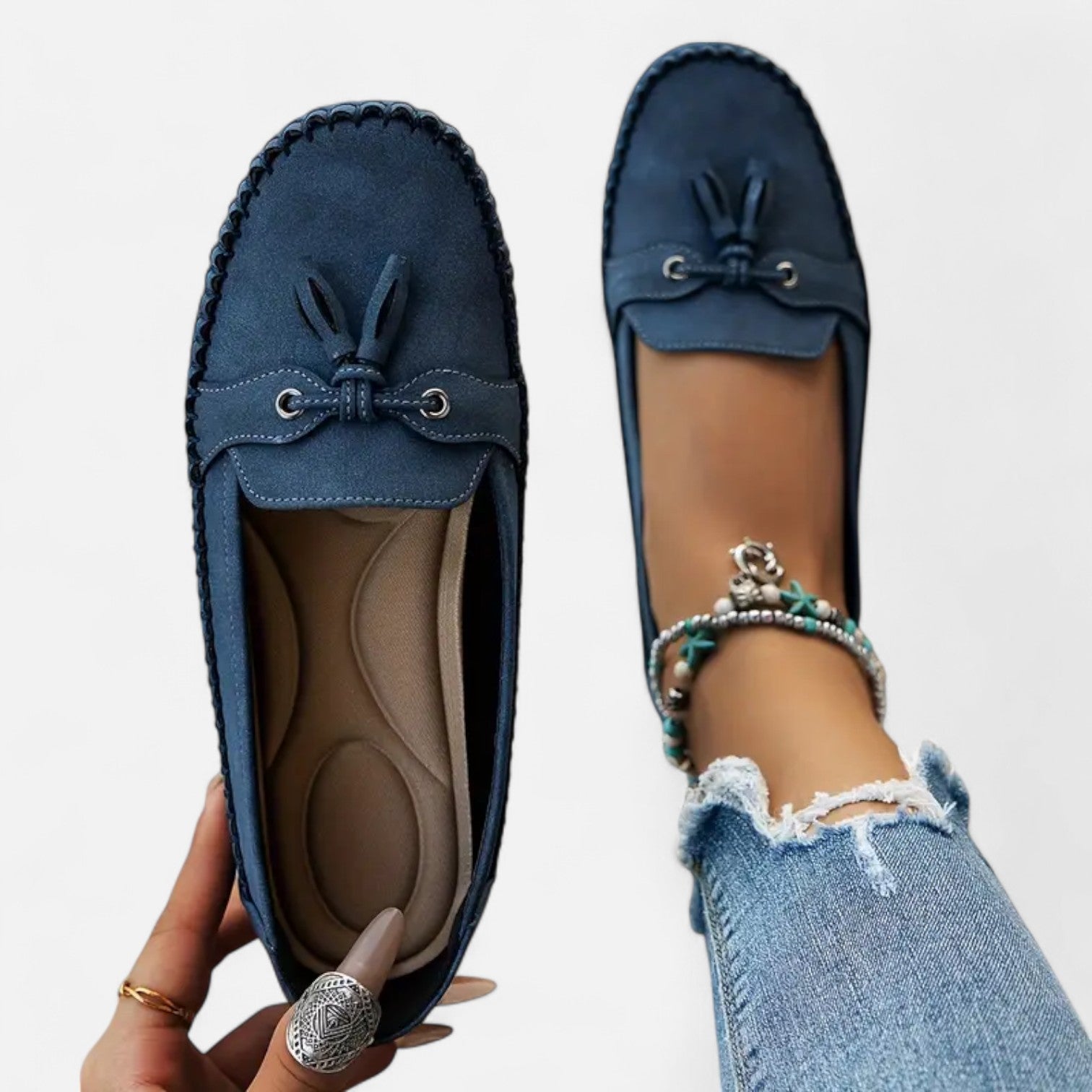 Women’s Loafers with Slip-On Design and Non-Slip Sole