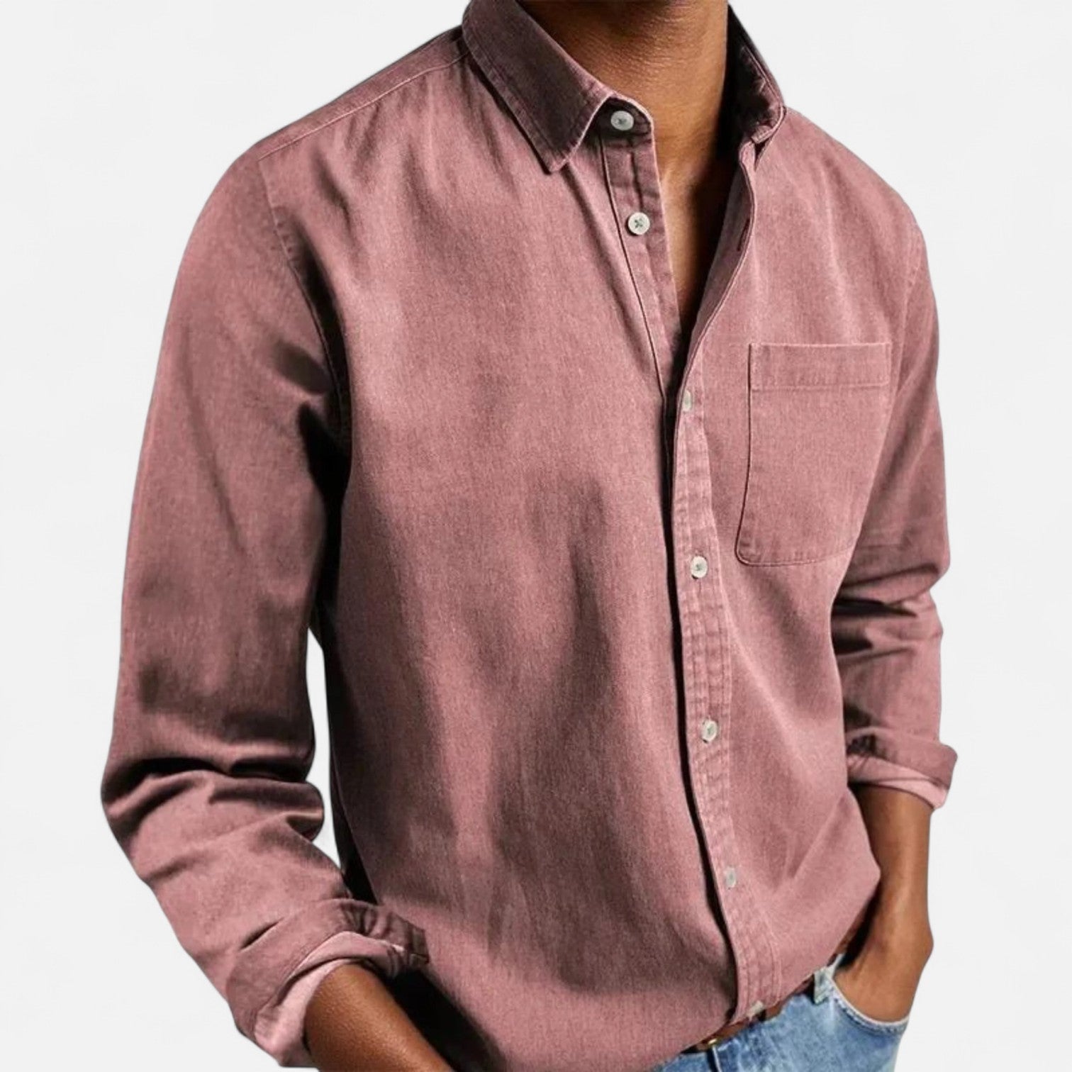 Men’s Shirt with Classic Fit and Button Closure