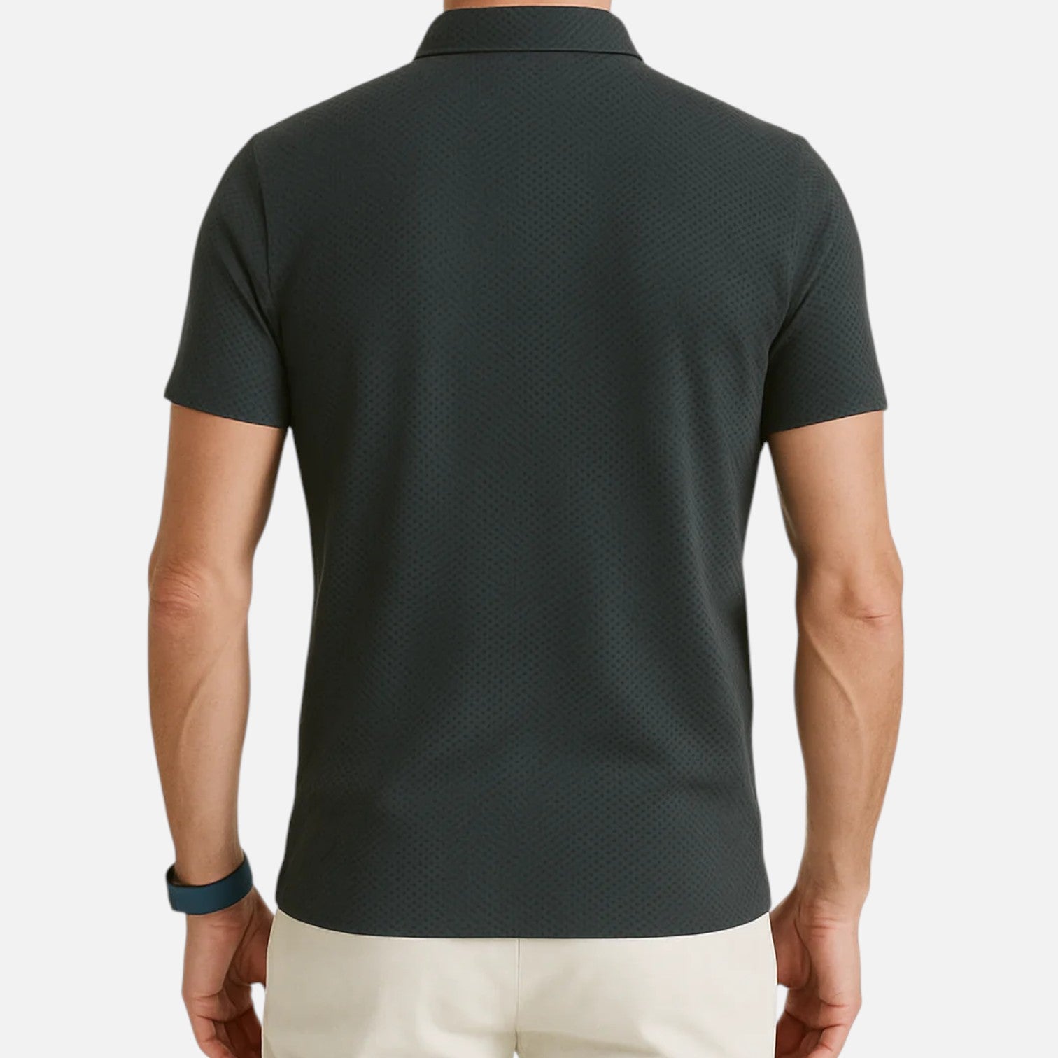 Men’s Polo Shirt in Cotton Blend with Classic Collar