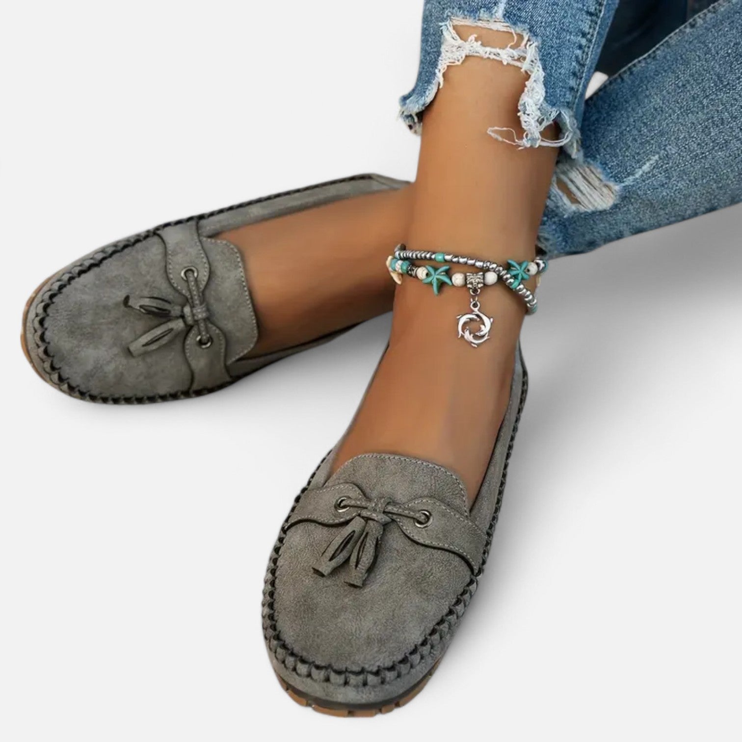 Women’s Loafers with Slip-On Design and Non-Slip Sole