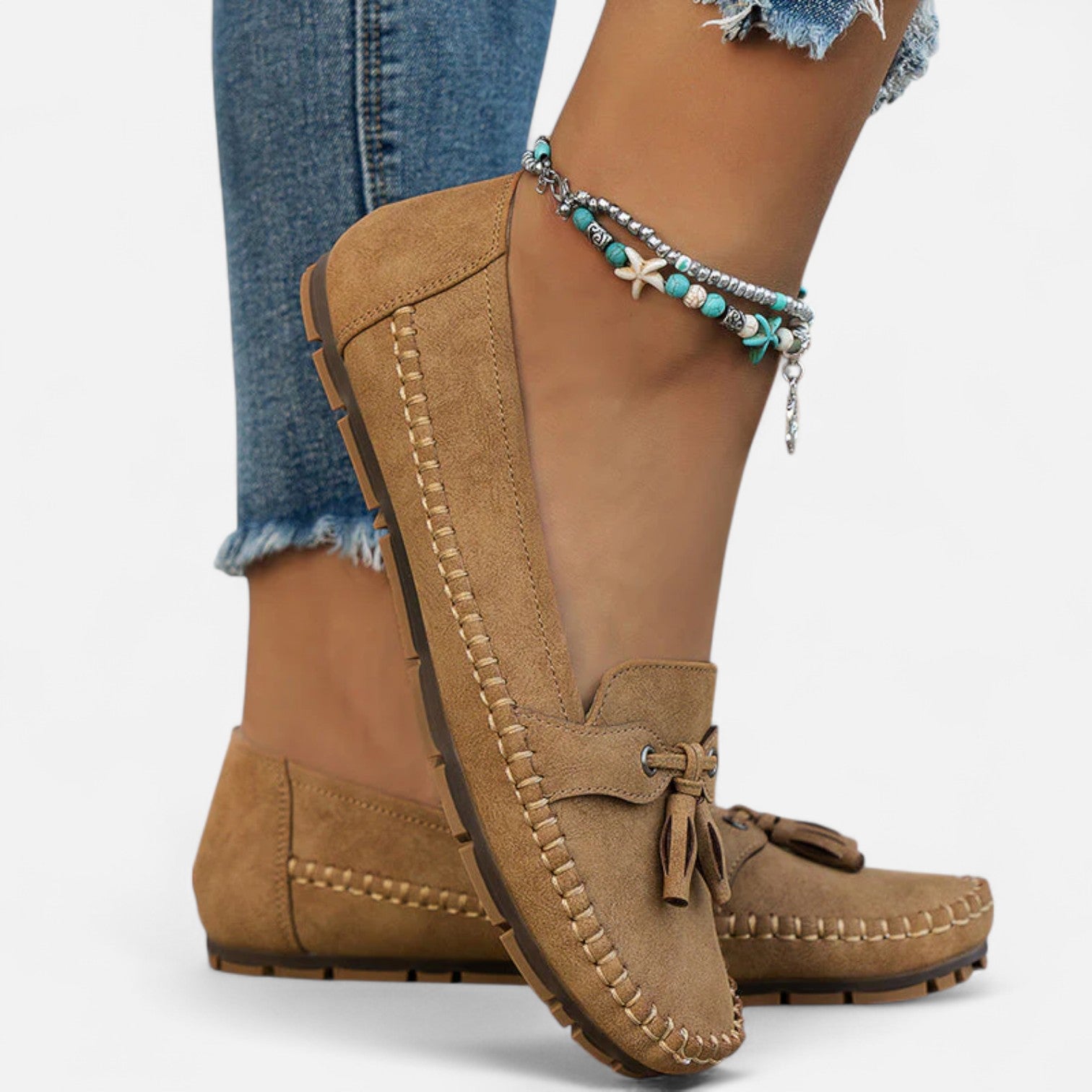 Women’s Loafers with Slip-On Design and Non-Slip Sole