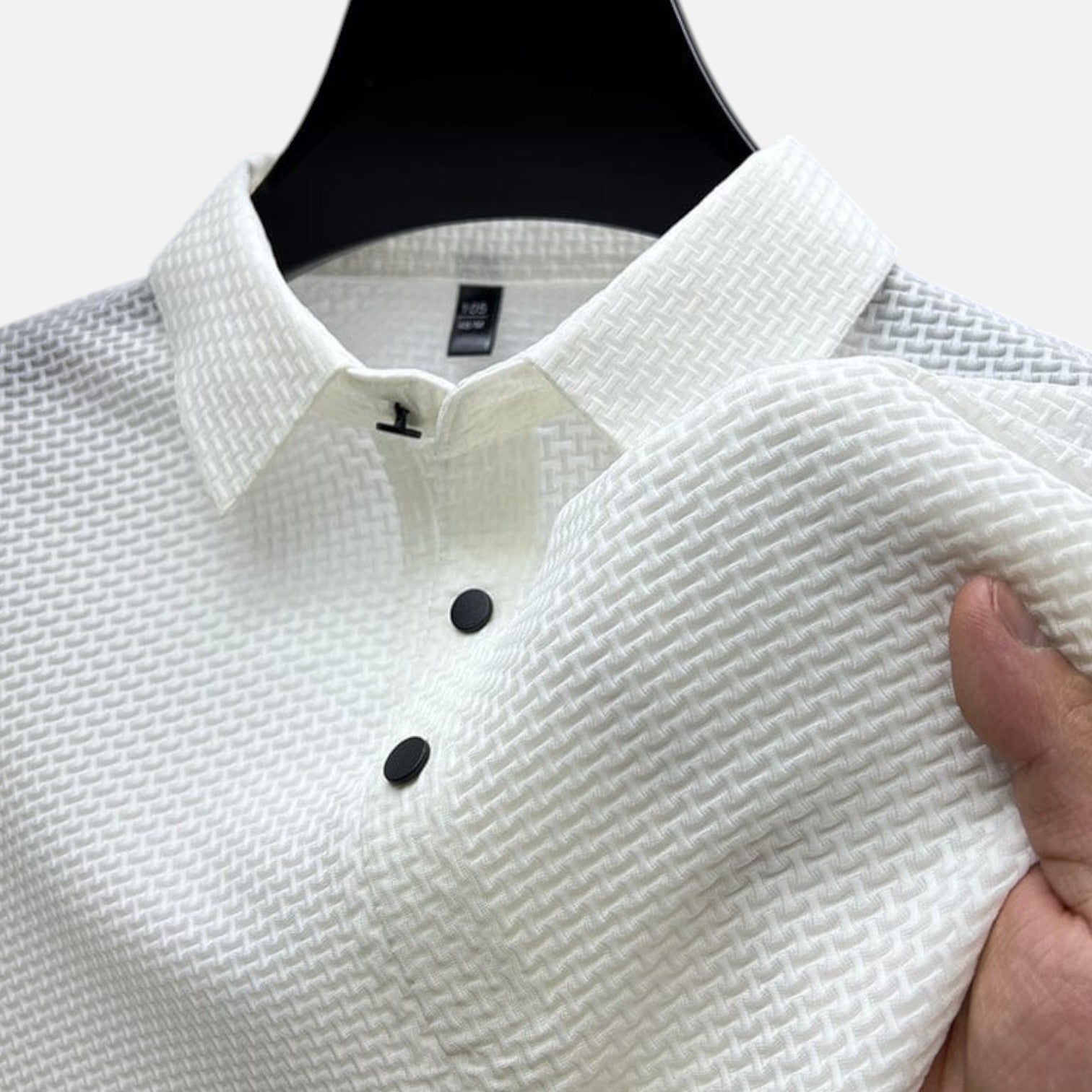 Men’s Polo Shirt in Cotton Blend with Classic Collar