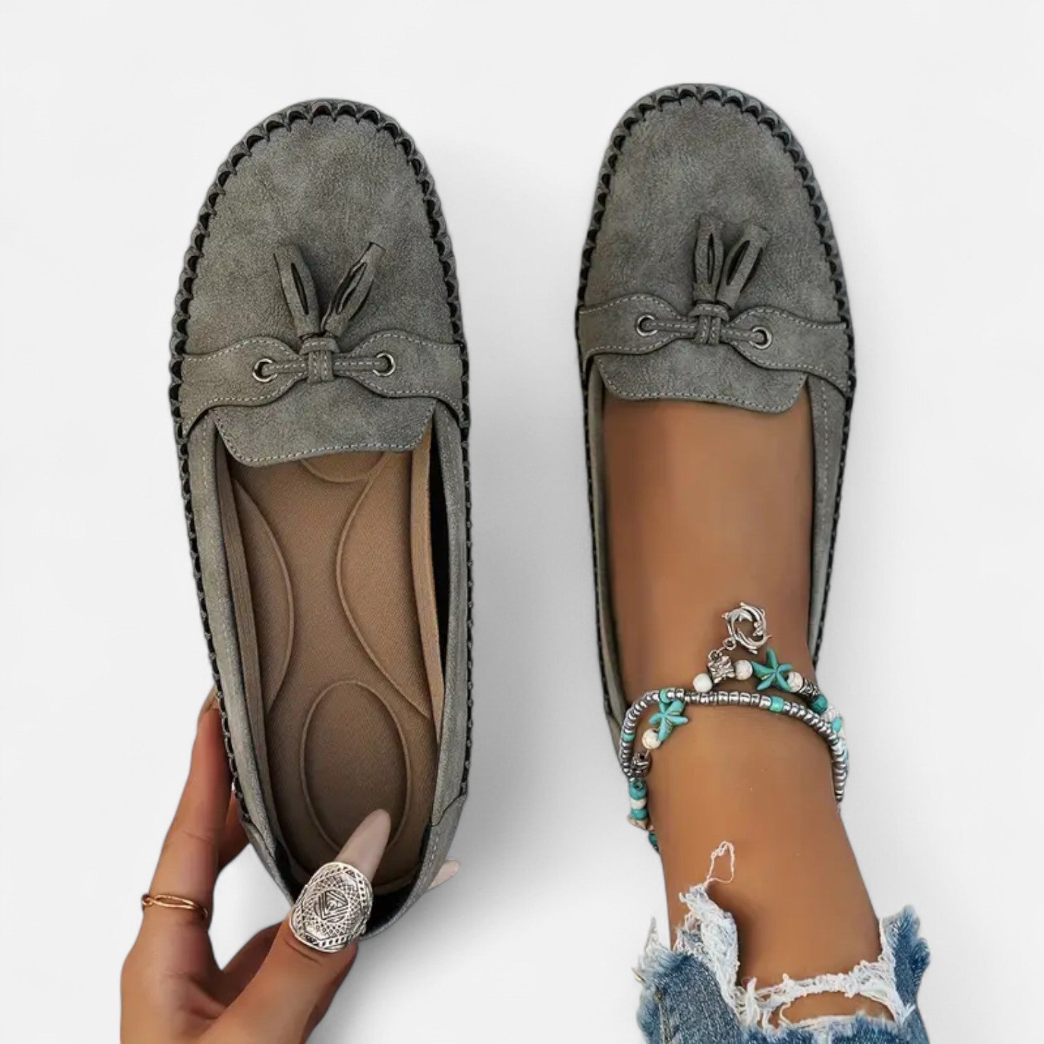 Women’s Loafers with Slip-On Design and Non-Slip Sole