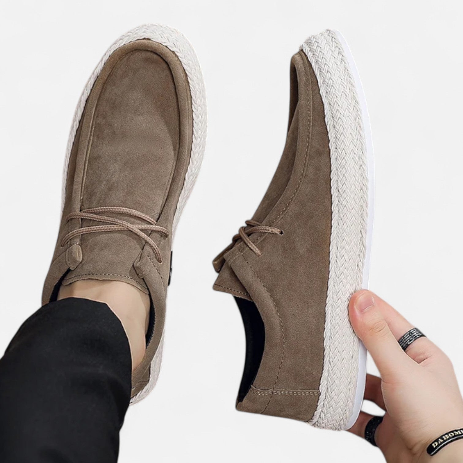 Men’s Textile Loafers – Slip-On Design – Lightweight Sole