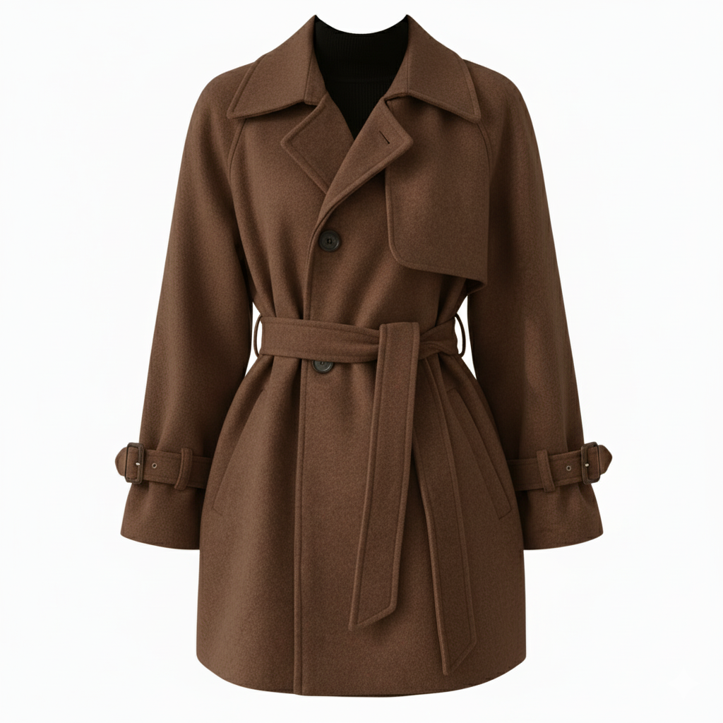 Women’s Trench Coat – Classic Belted Design
