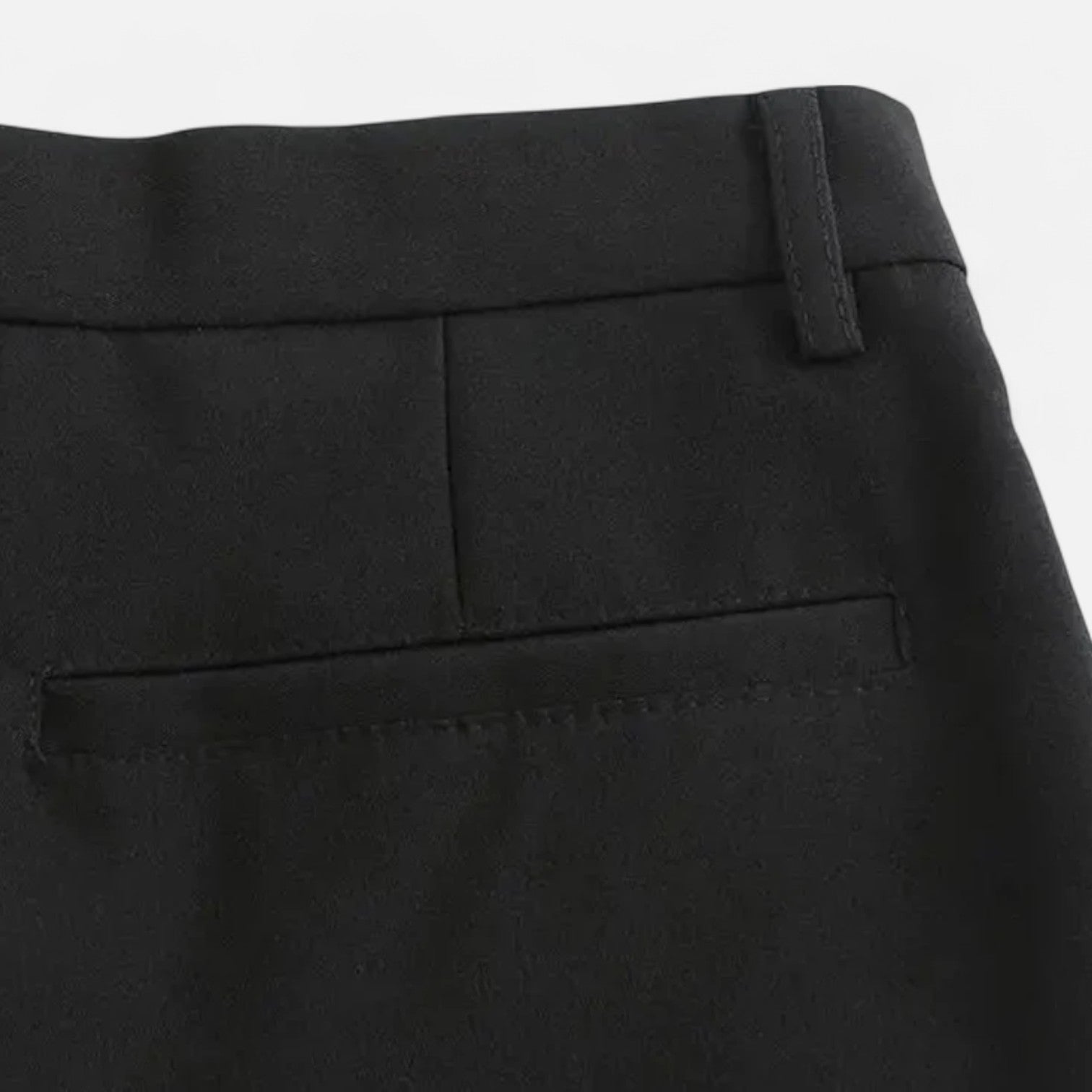 Men’s Cotton-Polyester Blend Trousers with Stretch – Regular Fit
