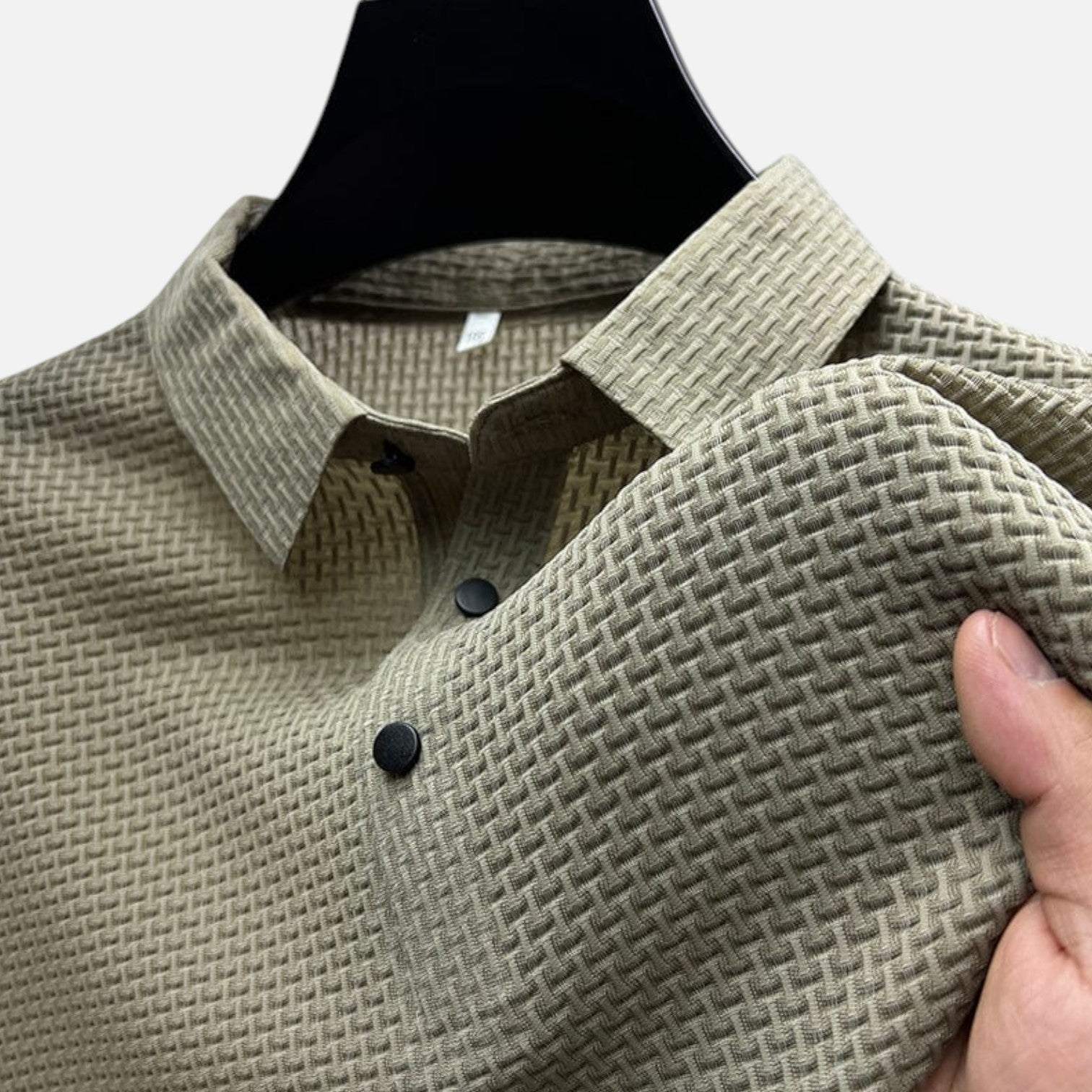 Men’s Polo Shirt in Cotton Blend with Classic Collar