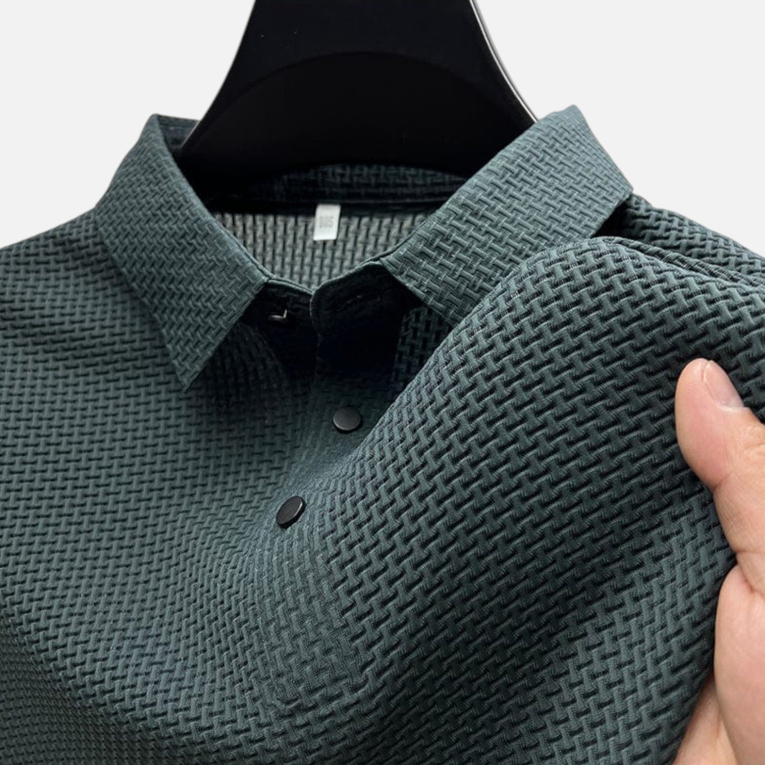 Men’s Polo Shirt in Cotton Blend with Classic Collar
