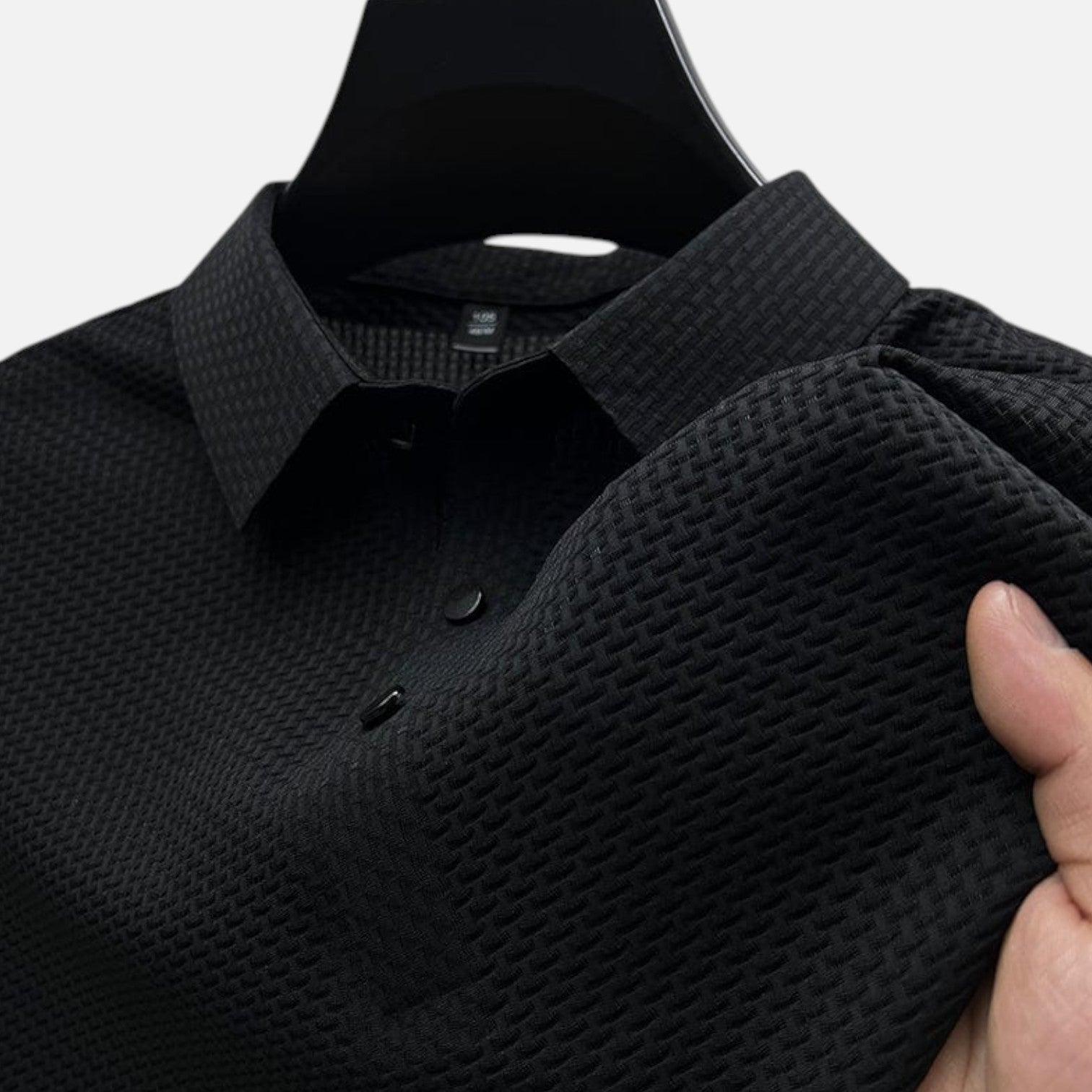 Men’s Polo Shirt in Cotton Blend with Classic Collar